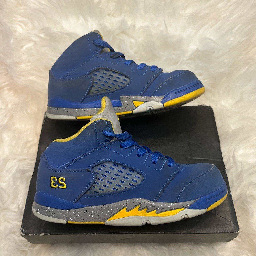 Nike Jordan 5 Retro Laney Varsity Royal Toddler Size 9 C Boys Unisex